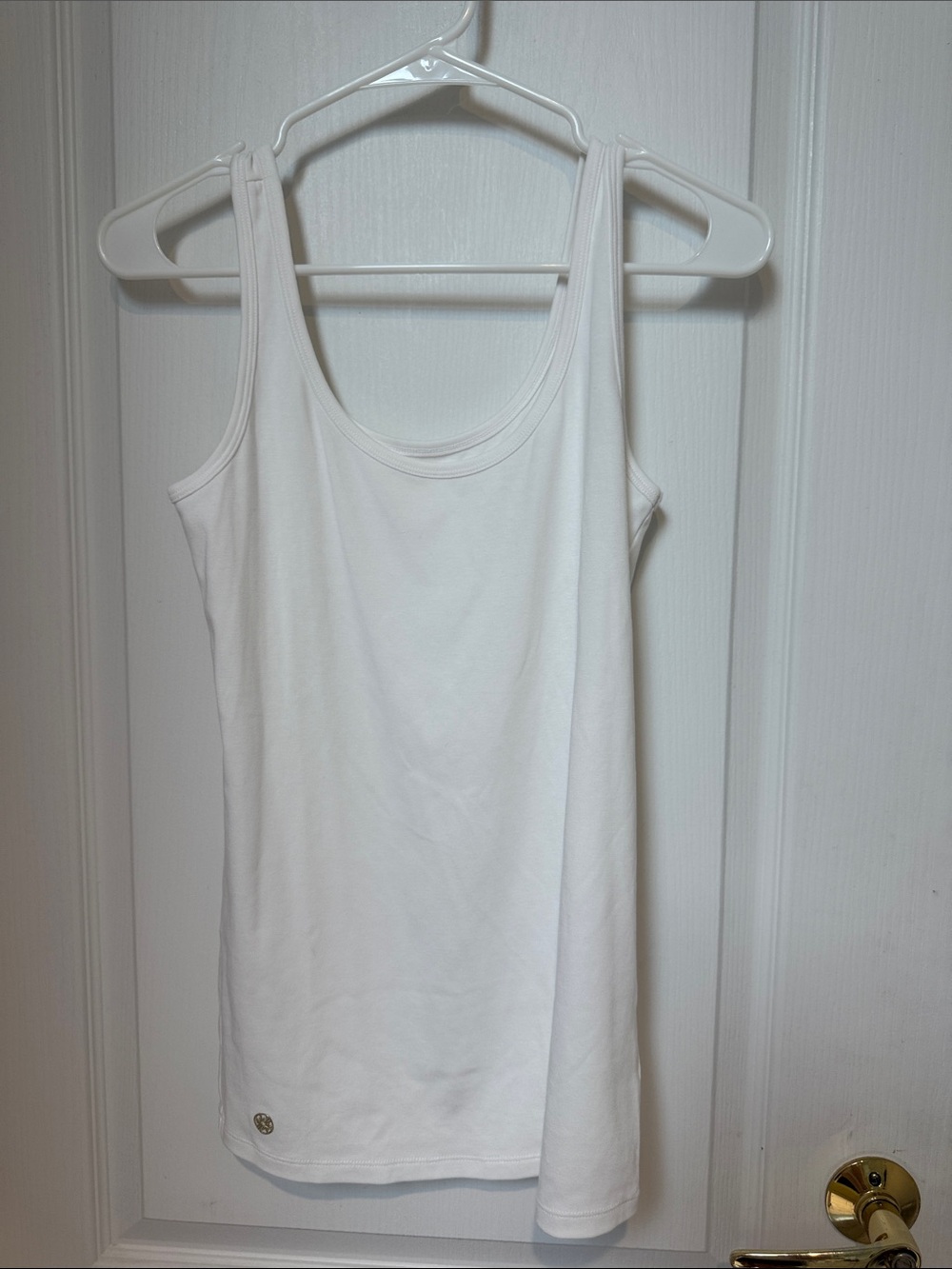Lilly Pulitzer White Scoop Neck Tank Top